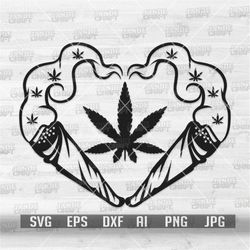 Heart Weed Joint svg | 420 Shirt png | Cannabis svg | Marijuana Clipart | Smoking Joint Stencil | Smoking Weed Cutfile |