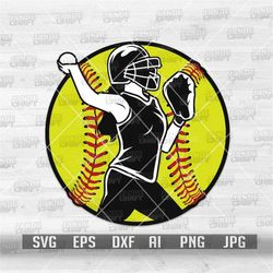 Softball Player svg | Female Sports Mom T-shirt png | Sexy Pitcher Cut File | Basemen Stencil | Outfielder Clipart | Bal