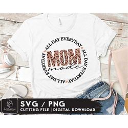 Mom Life SVG Design - Mom Life Svg Files For Cricut - Leopard Mothers day Svg - Funny Mom SVG - Digital Download