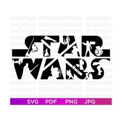 Star Wars SVG Ears Clipart Silhouette , Vector file , Star svg Wars The Mandalorian, Cut file Cricut, Silhouette