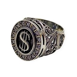 Ring Dollar, code 701280YM, completely 925 sterling silver, filigree
