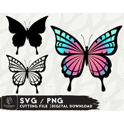 Butterfly Layered SVG Cricut - Svg Files for Cricut, Butterfly Cut files SVG - Silhouette Cut File Digital Download