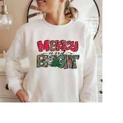 Merry and Bright Sweatshirt Hoodie,Womens Christmas Sweatshirt,Christmas Gifts,Christmas Sweater,Merry Christmas,Family