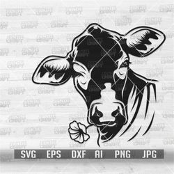 Winking Cow svg | Winking Cow Clipart | Winking Cow Cutfile | Winking png | Cow svg | Farm Cow svg | Cute Animal svg | W