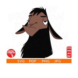 Kuzco llama SVG The Emperor's New Groove SVG, Kuzco svg, Disneyland Ears Clipart Svg clipart SVG, Cut file Cricut, Silho