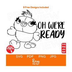Oh we're Ready Ducky Toy Story svg SVG, Disneyland Ears SVG, files for cricut, instant download, Cricut, clip art and im