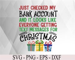 Veryone Is Getting Text Messages For Christmas Svg, Eps, Png, Dxf, Digital Download