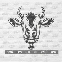 Cow Head svg | Cow svg | Cow Head Clipart | Cow Head Cutfile | Cow Shirt svg | Animal Shirt svg | Cow Clipart | Cow Cutf