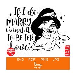 If I do Marry I Want It To Be For Love Princess, Aladdin Disneyland Svg, Icon, Head, Digital, Ears, design Svg Cut file