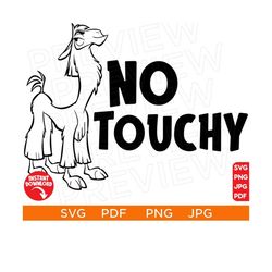No touchy SVG The Emperor's New Groove SVG, Kuzco svg, Disneyland Ears Clipart Svg clipart SVG, Cut file Cricut, Silhoue
