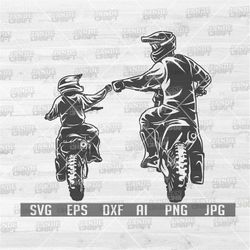 Father and Son Dirt Biker svg | Like Father Like Son svg | Father and Son svg | DadLife svg | Dirt Bike svg | Biker svg
