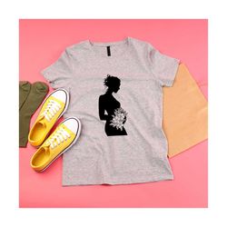 Pregnant Woman SVG, Silhouette Pregnant Woman, Mother's Day SVG, Mom Shirt svg, Gift for Mom svg, Cut File Cricut, Silho
