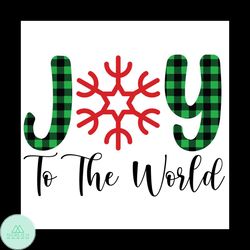Joy To The World Svg, Christmas Svg, Snow Svg, Happy Holiday Svg, Xmas Svg