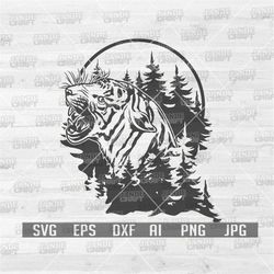 Wild Outdoor Tiger svg | Tiger svg | Tiger Clipart | Tiger Cutfile | Tiger Cutting File | Outdoor svg | Wild Tiger svg |