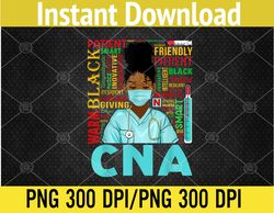 African American Women Black CNA Nurse Black History Month PNG Digital Download