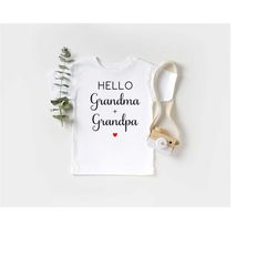 hello grandma and grandpa,promoted to new grandparent,pregnancy announcement, coming soon  new baby gift,baby boy coming