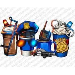 Police Coffee Cups Png Sublimation Design, Police Png Design, Police Coffee Png, Police Png, Police Coffee Cups Png, Dig