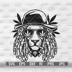 Rasta Lion svg | Lion Clipart | Weed Lion Cutfile | Lion Stencil | 420 svg | Weed Shirt svg | Weed svg | Rasta Shirt svg