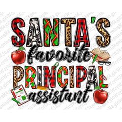 Santa's Favorite Principal Assistant png sublimation design download, Christmas png, Santa's Favorite png, Principal png