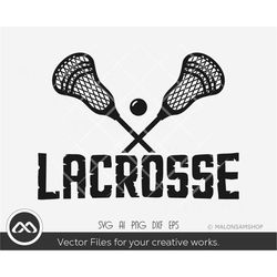 Lacrosse SVG logo - lacrosse svg, lacrosse stick svg, sports svg, svg cut file, digital file