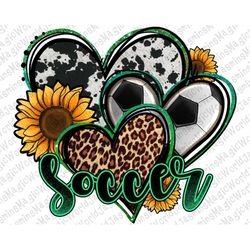 Soccer hearts png sublimation design download, sport hearts png, western hearts png, hearts png, Soccer png, sublimate d