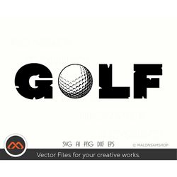 Awesome Golfer SVG Golf - golf svg, golfing svg, golfer svg, golf clipart, golf ball svg, golf cut file