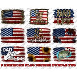 9 american flag designs bundle png, background png,usa flag png, usa flag bundle png, instant digital download, american