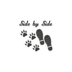 Embroidery File Side by Side Machine Embroidery Animals Claws Paw Shoe Print Animal Tracks 13 x 18 cm