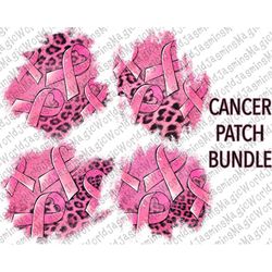 Breast Cancer Patch Bundle Png Sublimation Design, Breast Cancer Png, Cancer Patch Bundle Png, Cancer Ribbon Png,Cancer