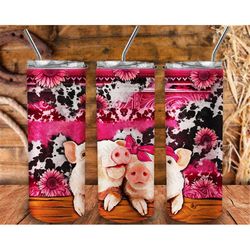 Valentine's Day Pigs Tumbler Png Sublimation Design, 20oz Tumbler Png, Pig Tumbler Png, Valentine's Day Pig Tumbler Png,