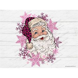 Santa believe PNG, Santa Png, Christmas Png, Santa sublimation design download,Believe,christmas,leopard,pink,santa hat,