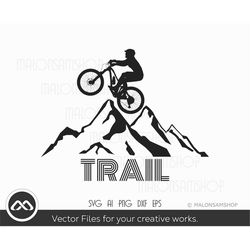 Awesome Mountain Bike SVG Trail - mountain bike svg, cycling svg, bicycle svg, mountain biking svg for Lovers