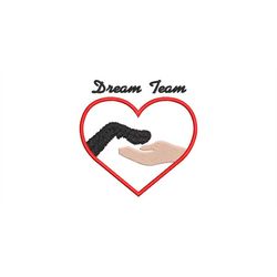 Embroidery File Dream Team 2 Paw Hand 13x18 Frame Machine Embroidery Animals Claws Paw Fur Nose Dog