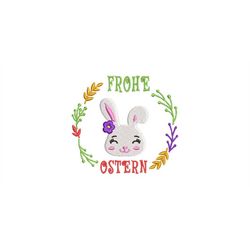 Embroidery file Happy Easter Bunny 10x10 Easter Bunny Easter Time Easter Easter Resurrection