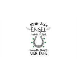Embroidery file Not all angels have wings 13x18 frame machine embroidery text saying horse pillow