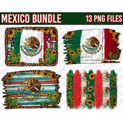13 PNG Mexico Design Bundle, Mexicana Bundle Png, Mexican Flag Png, God Bless Mexico Png, Png Sublimation Designs Downlo