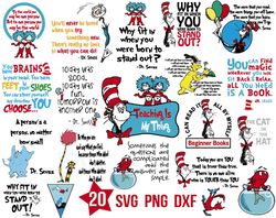 Dr Seuss Hat SVG, Dr. Seuss Svg Bundle, Cat In The Hat SVG, Green Eggs And Ham Svg, Dr Seuss for Teachers Svg