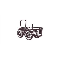Embroidery file Tractor Holder uni 10 x 10 cm agricultural machine Trekker Farm tractor Bulldog tug towing vehicle