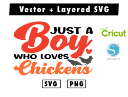 just-a-boy-who-loves-chickens svg and png files for cricut machine , anime svg , manga svg , Goku svg