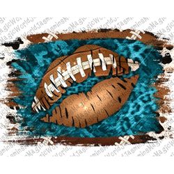 Football Lips PNG Sublimation Designs, Leopard Background Png, Cowhide Background Sublimation Download, Kiss png,Instant