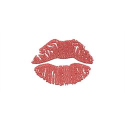 Embroidery file Kiss mouth 3 sizes 7x5 10x10 13x18 machine embroidery kiss mouth for face mask kissing lips Kiss Bussi B
