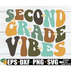 Second Grade Vibes, First Day Of Second Grade svg, Second Grade Shirt svg, Second Grade Teacher Team Shirt svg, Hello 2n