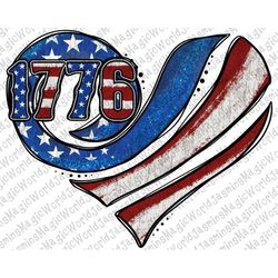 1776 American Flag Heart Png,USA Flag Png Sublimation Designs,Rustic 4th of July Png, Instant Digital Download Png, Amer