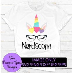 Nerdacorn. Nerdy unicorn. Unicorn with glasses. Funny unicorn. Smart unicorn.