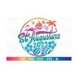 Summer Beaches emblem 2023 USA svg Florida beach print iron on design shirt cut file silhouette cricut cameo download co