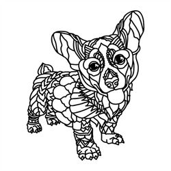 Corgy SVG, Digital file Corgy for printing on T-shirts, File for paper cutting, DXF, PNG, Dxf, Corgy clip art