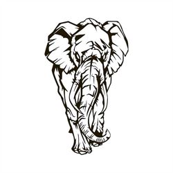 Elephant SVG, Digital file Elephant for plywod cut, File for paper cutting, DXF, PNG, Dxf Elephant clip art