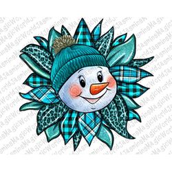 Cute Snowman Winter sunflower PNG, Merry Christmas Png, Winter sunflower Png, Png Sublimation Design, sublimate designs