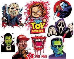 Horror Movie SVG Bundle, Halloween Horror SVG, Horror Friends svg, Horror Characters svg, Halloween svg