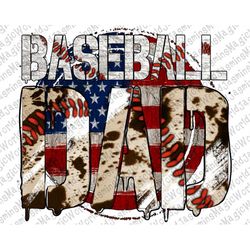 Baseball Dad Sublimation Design, Baseball Dad Png, Fathers Day Png,Cowhide Png, 4th of july Png,Digital Download, Americ